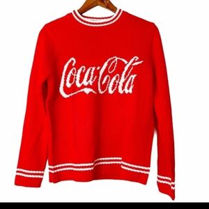 Coca cola red long shelves sweater